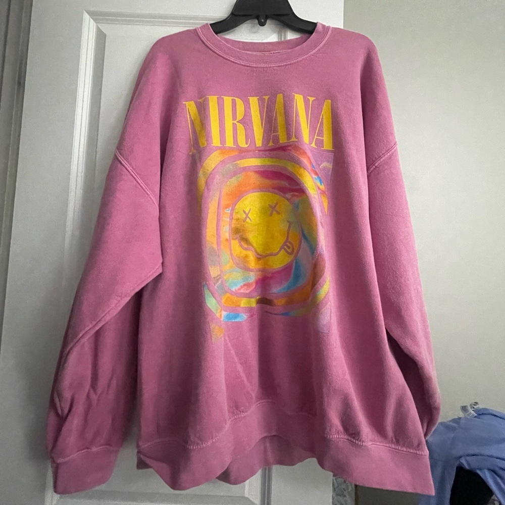 Pink Nirvana sweatshirt